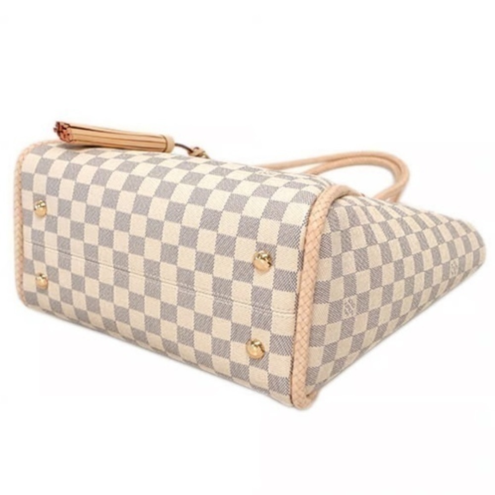 Louis Vuitton Propriano Tote Bag Damier Azur Leather White -Like New- 20… - Picture 8 of 16